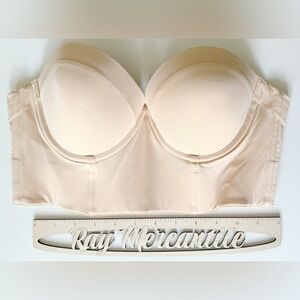 Lively Nude Long Line Low Back Strapless Bra 34B